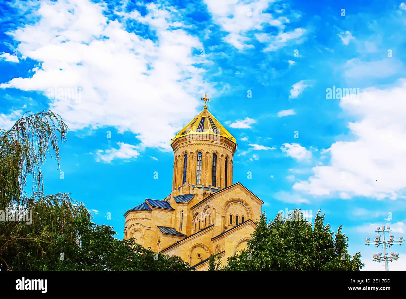 The Holy Trinity Cathedral of Tbilisi commonly known as Sameba in ...