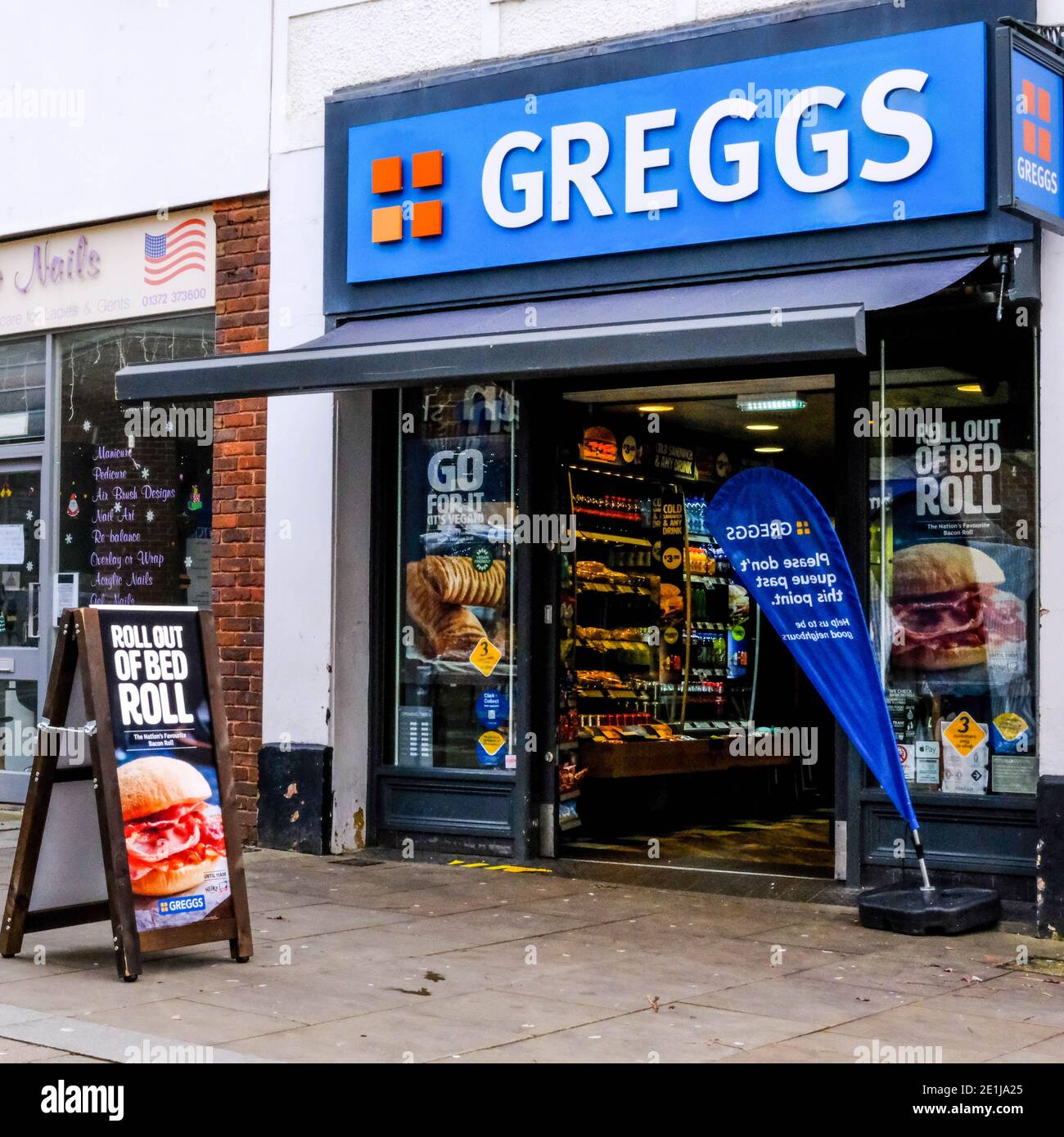 Leatherhead Surrey, London UK January 07 2021, High Street Branch Of