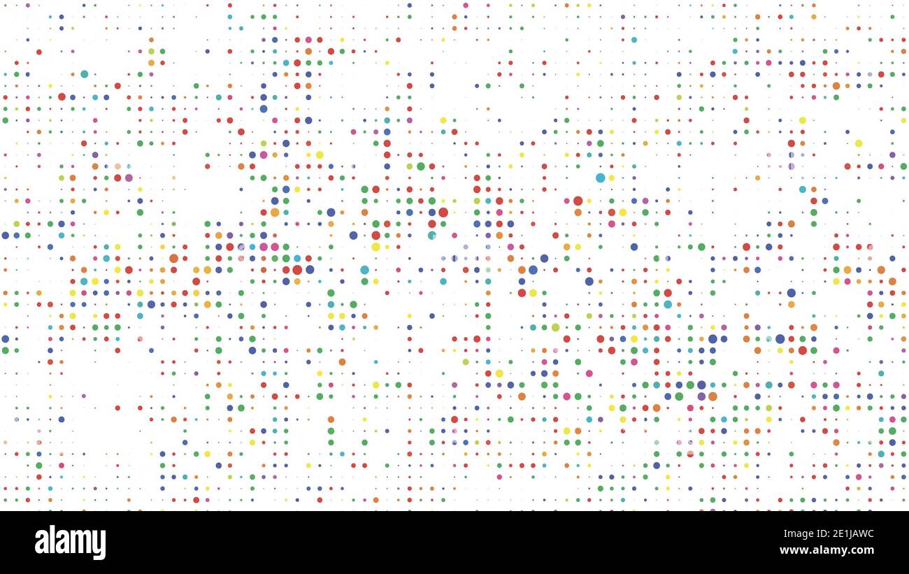 background with colorful polka dots Stock Photo