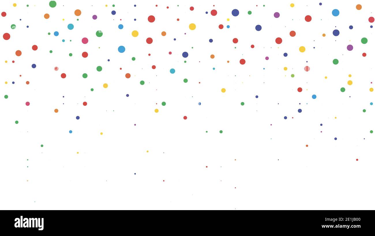 background with colorful polka dots Stock Photo