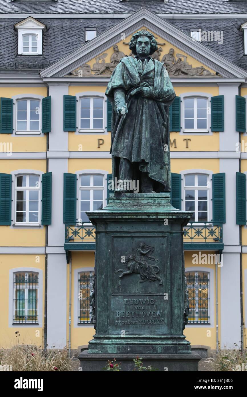 Bonn - Statue of Ludwig van Beethoven Stock Photo