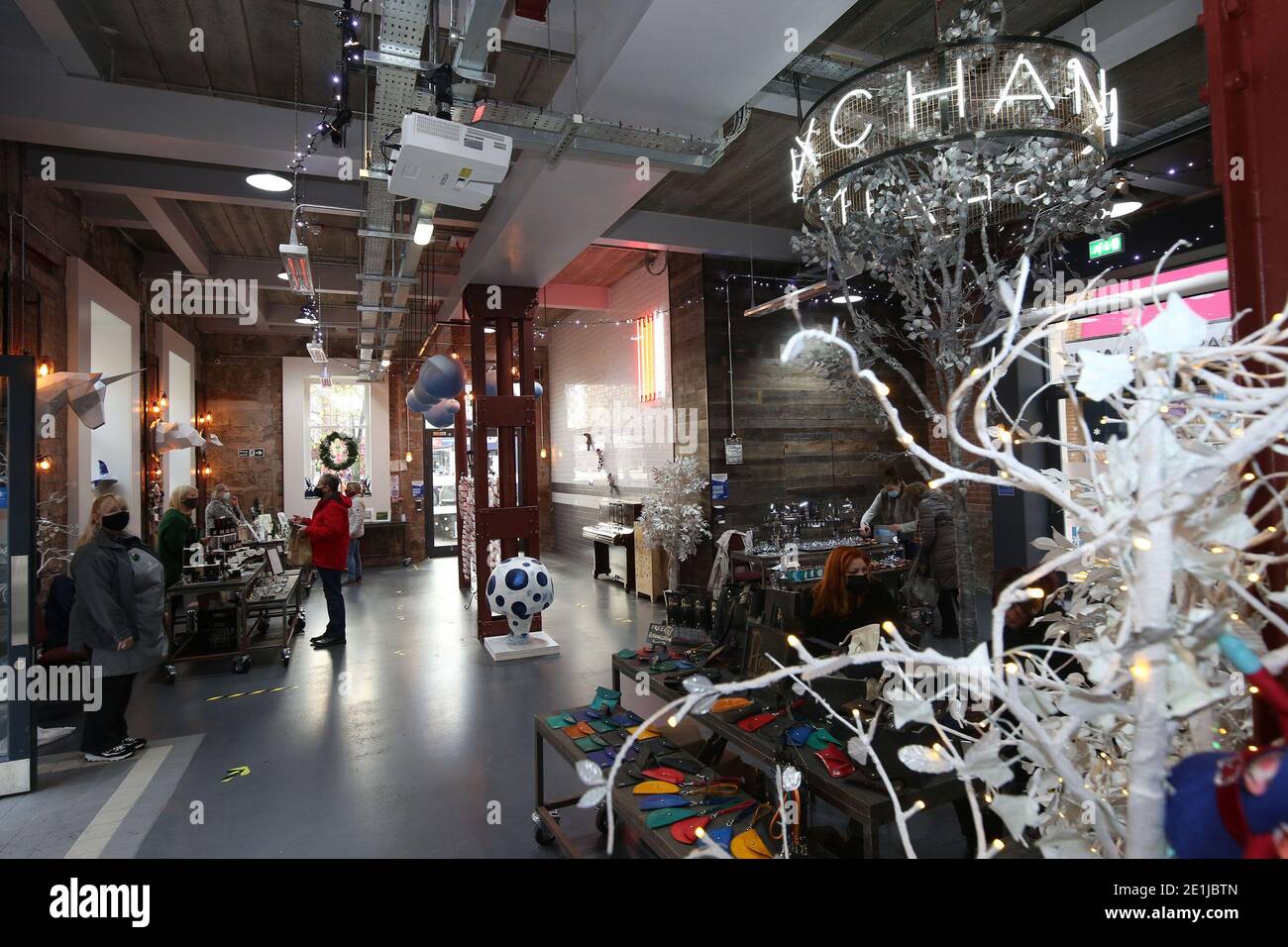 The Grain Exchange, High Street Ayr, Ayrshire, Scotland UK. Craft fair & stall holders Stock