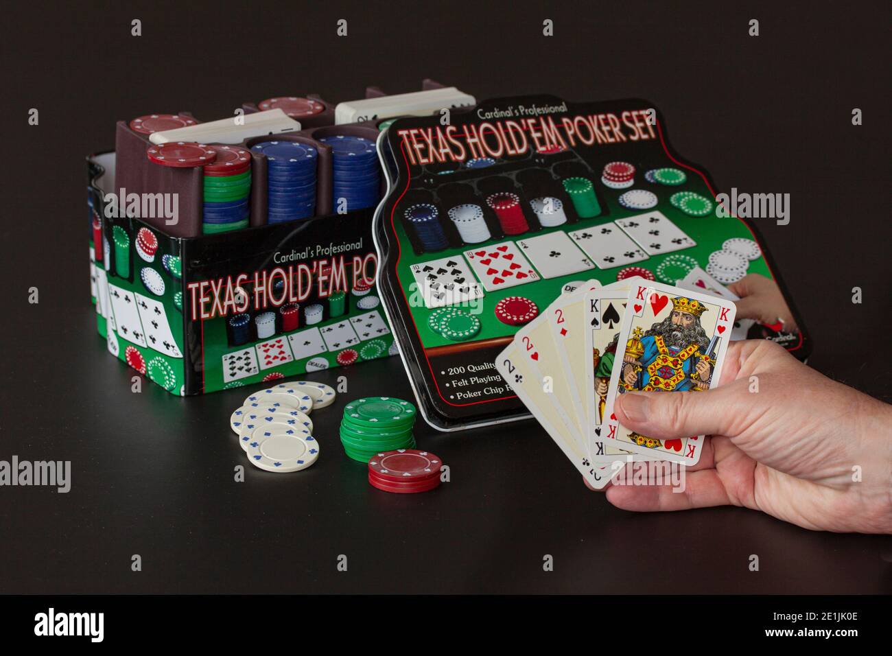 Poker 200 Chips Pokerspiel Texas Hold'em Pokerchips Pokerset Black Jack 