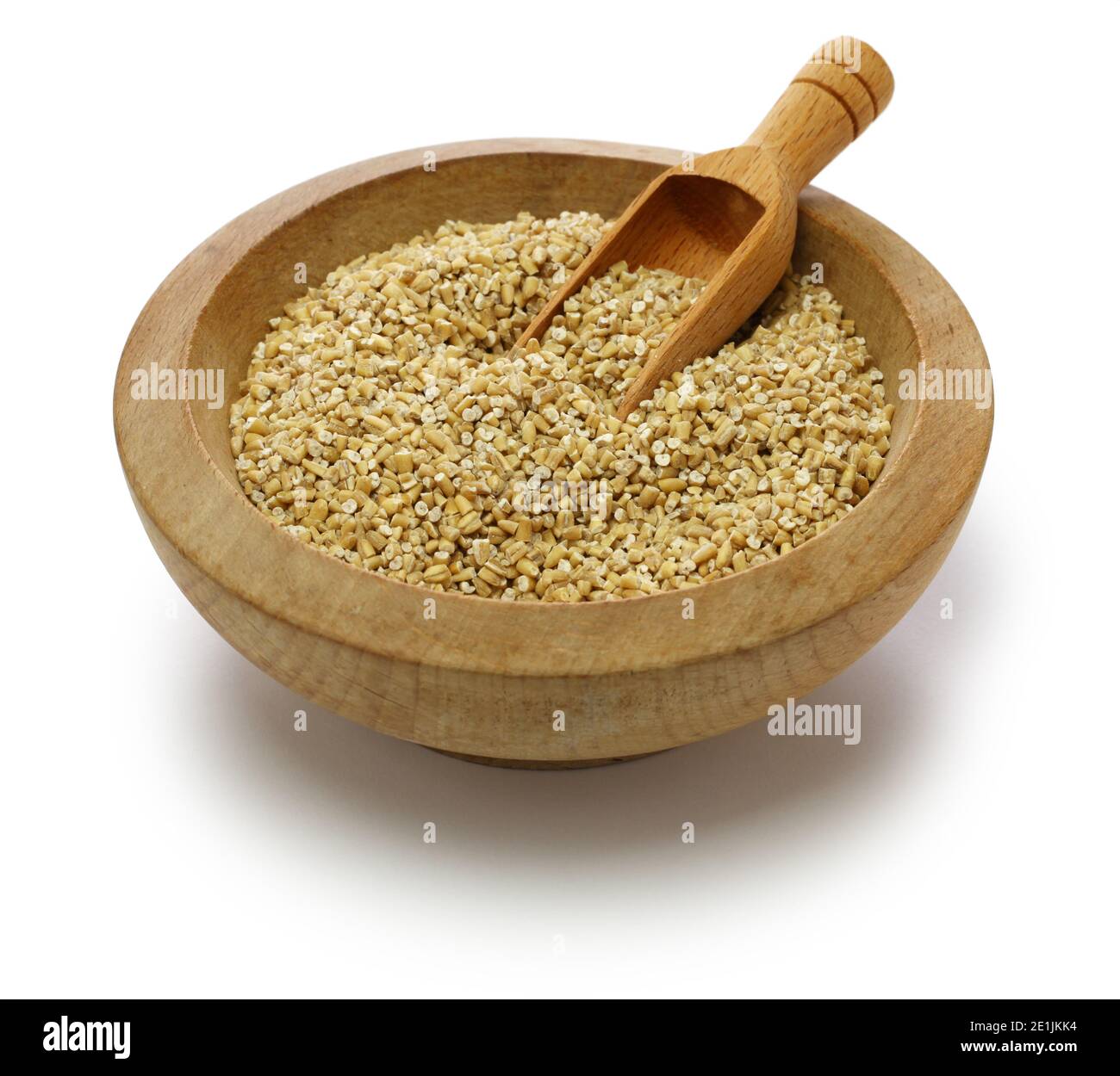 pinhead oats, steel cut coarse oatmeal Stock Photo