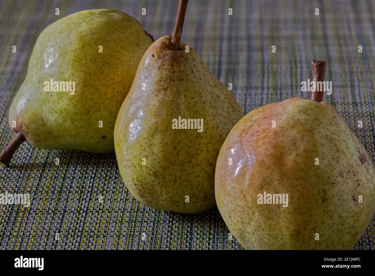 three pears Stock Photo