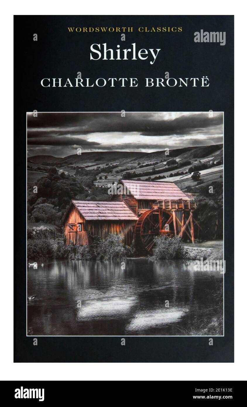 Book cover 'Shirley' by Charlotte Bronte. Stock Photo
