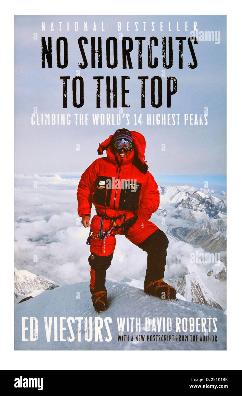 Book cover "No Shortcuts to the Top, climbing the world's 14 highest