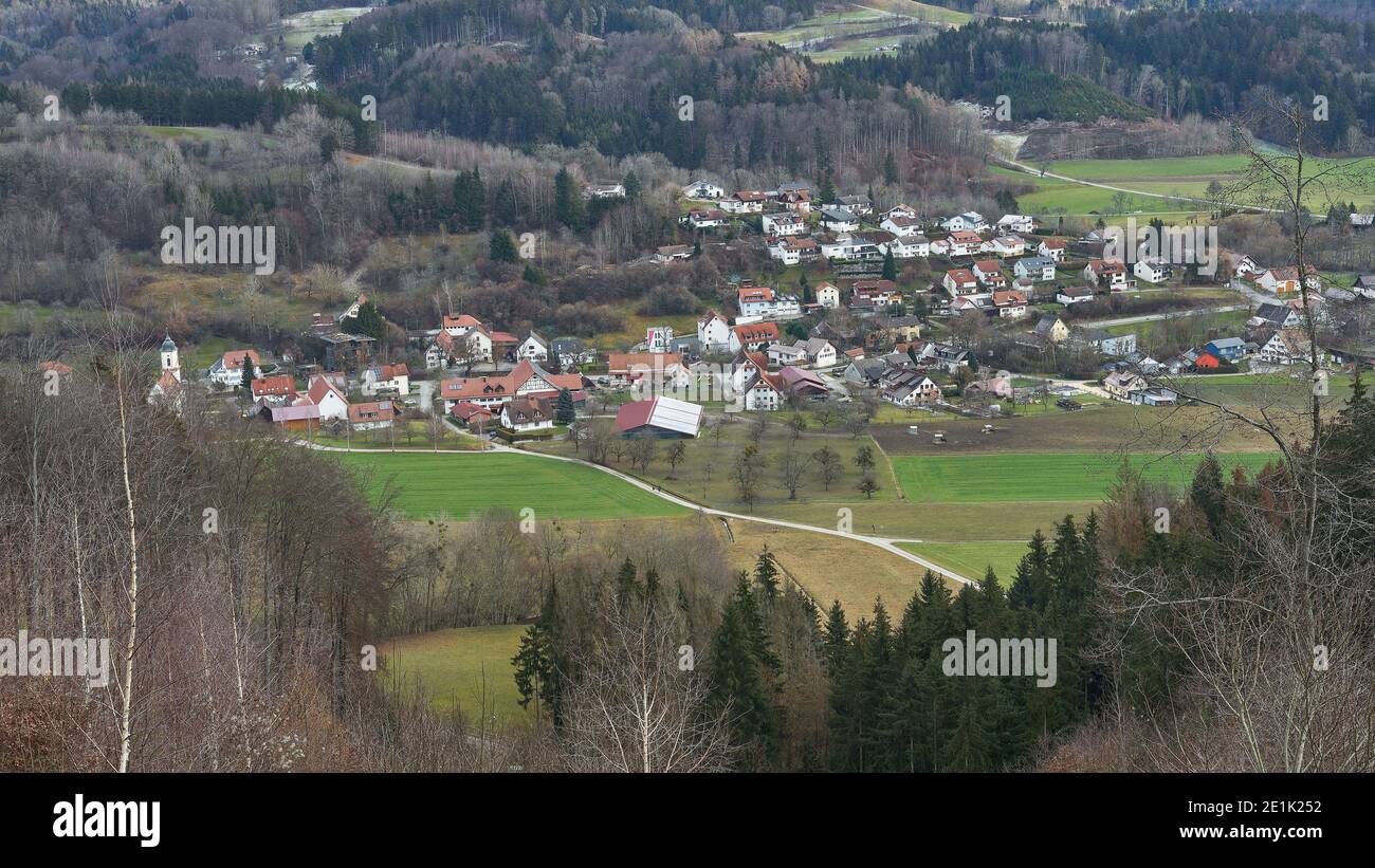 View of Deggenhausen. Deggenhausertal, Baden-Württemberg, Germany Stock Photo