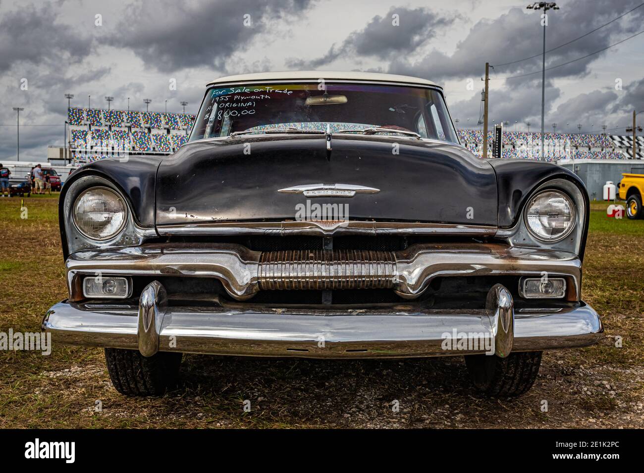 Daytona Beach, FL - November 29, 2020: 1955 Plymouth Belvedere at a local car show. Stock Photo