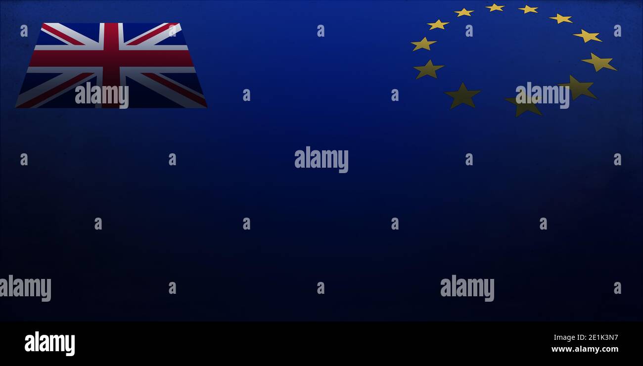 Illustration with the 12 gold stars of the European Union Flag with the ...