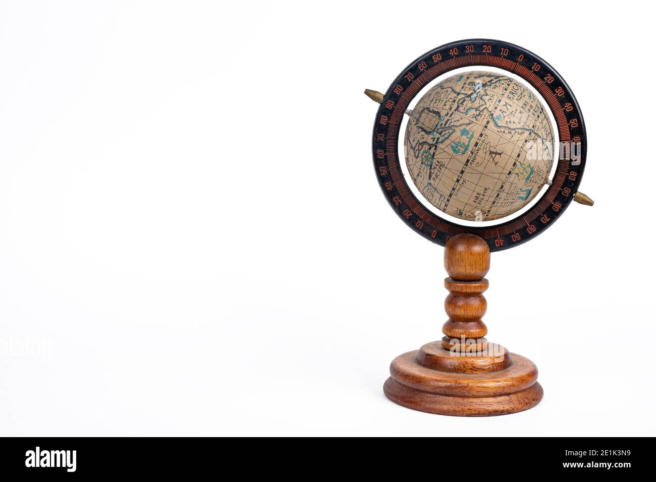 Antique globe isolated on white hi-res stock photography and images - Alamy
