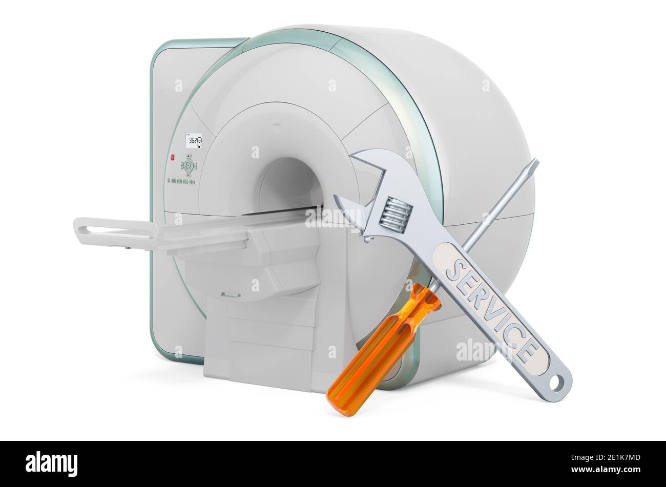 Service and repair of MRI Resonance Imaging Scanner, 3D