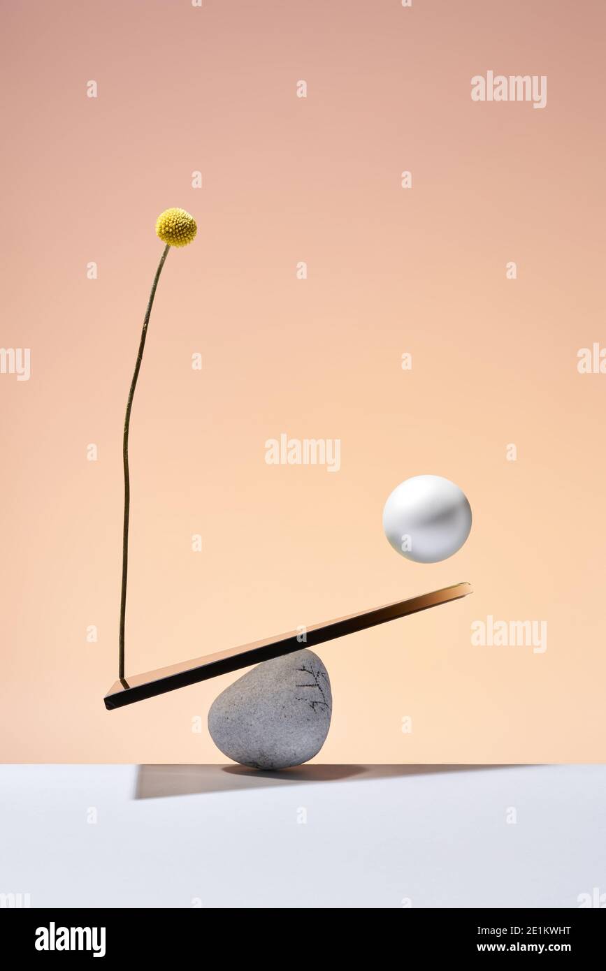 Primitive Composition Mockup, abstract composition with primitive objects Stock Photo - Alamy