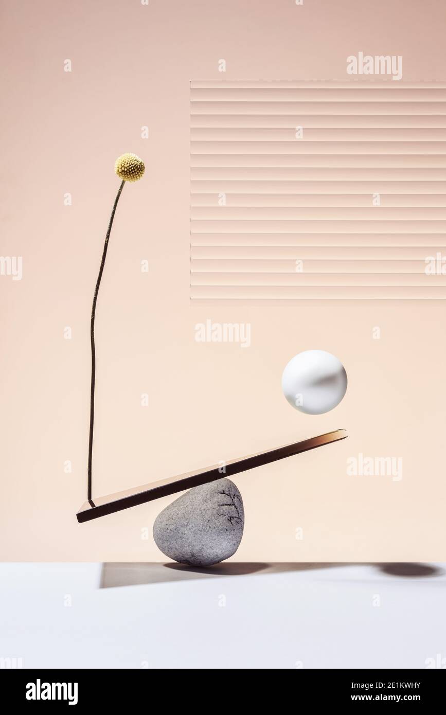Primitive Composition Mockup, abstract composition with primitive objects Stock Photo - Alamy