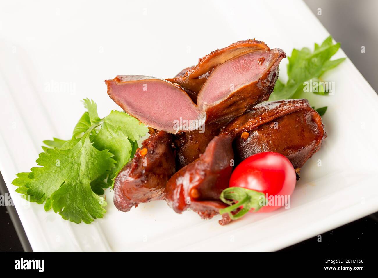 Braised duck gizzard, Chinese cuisine Stock Photo Alamy