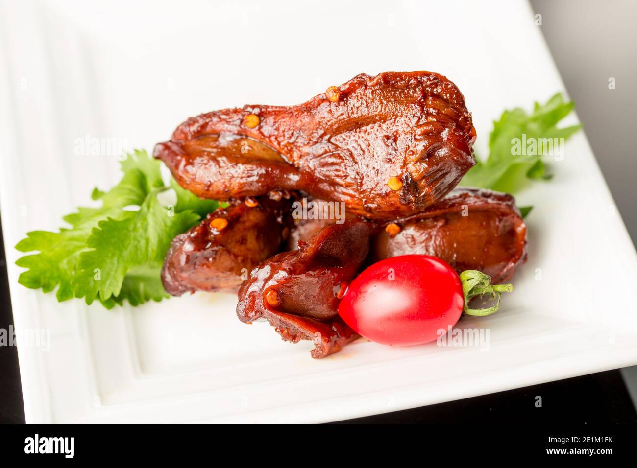 Braised duck gizzard, Chinese cuisine Stock Photo Alamy