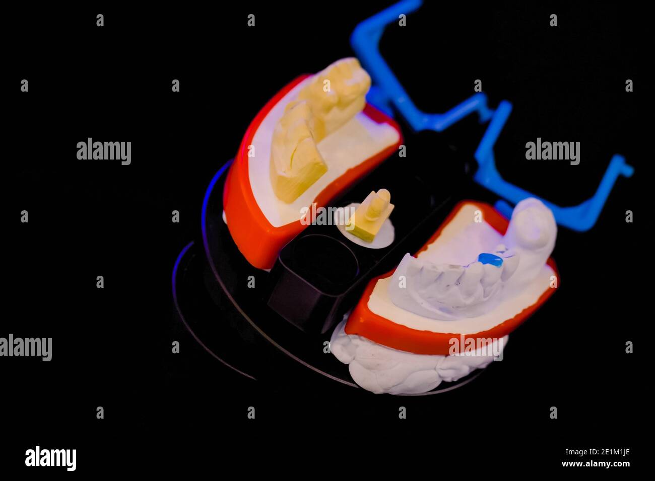 3D dental scanner for dental gypsum model scanning and measuring - close up Stock Photo