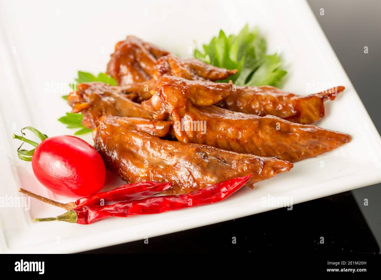 Braised duck wings, Chinese cuisine Stock Photo Alamy