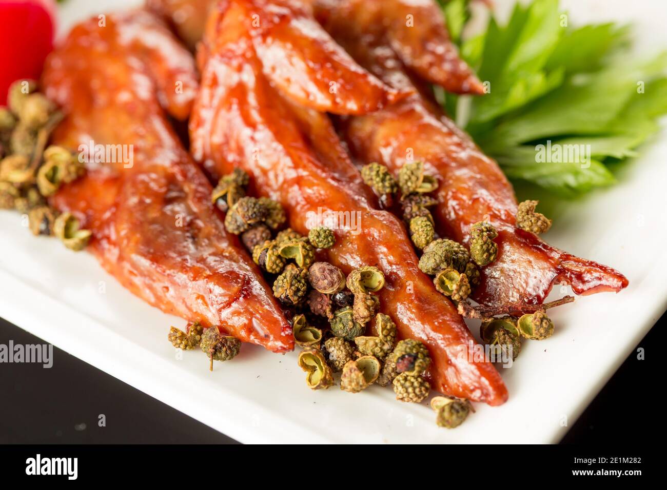Braised duck wings, Chinese cuisine Stock Photo Alamy