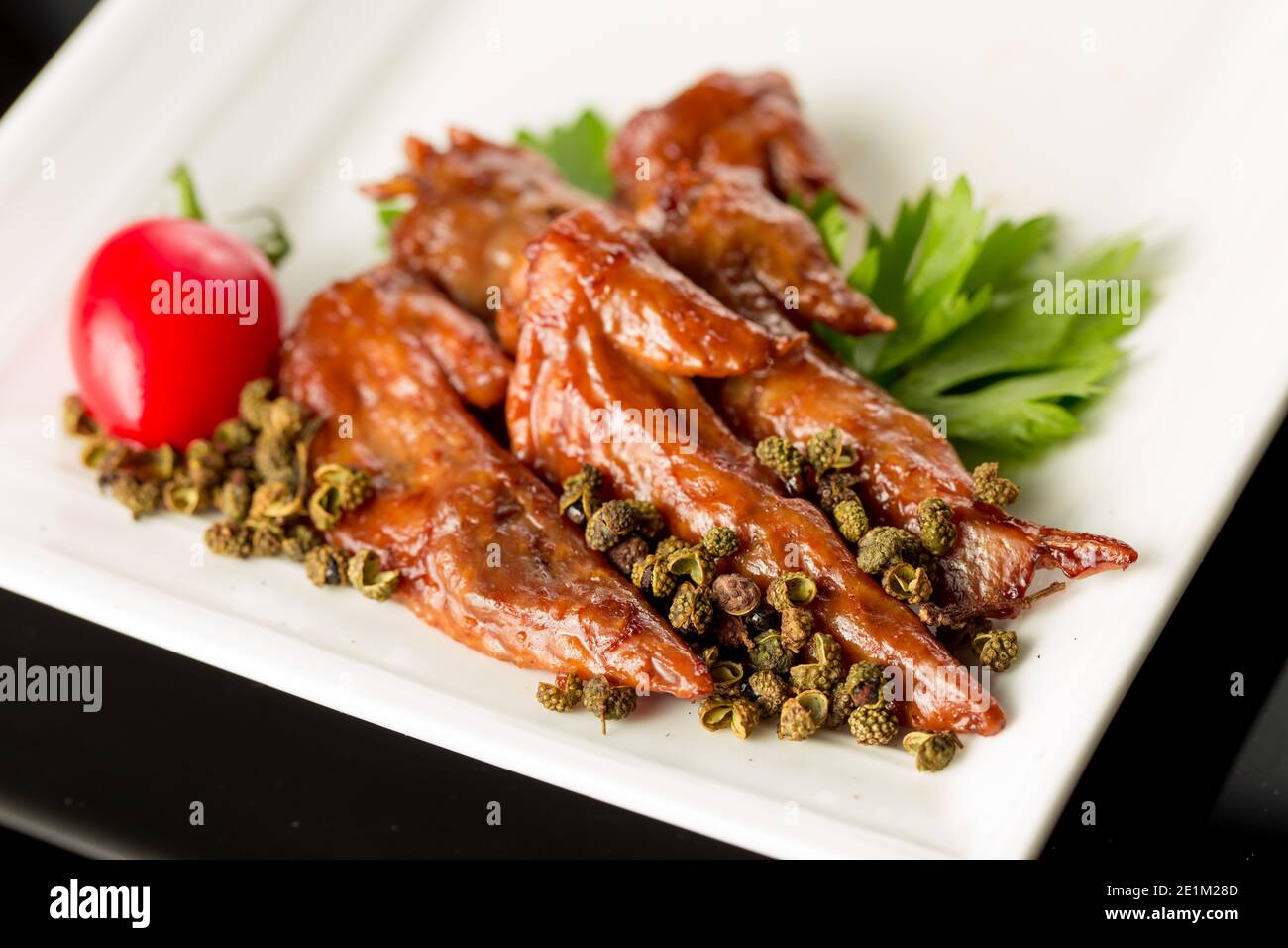 Braised duck wings, Chinese cuisine Stock Photo Alamy