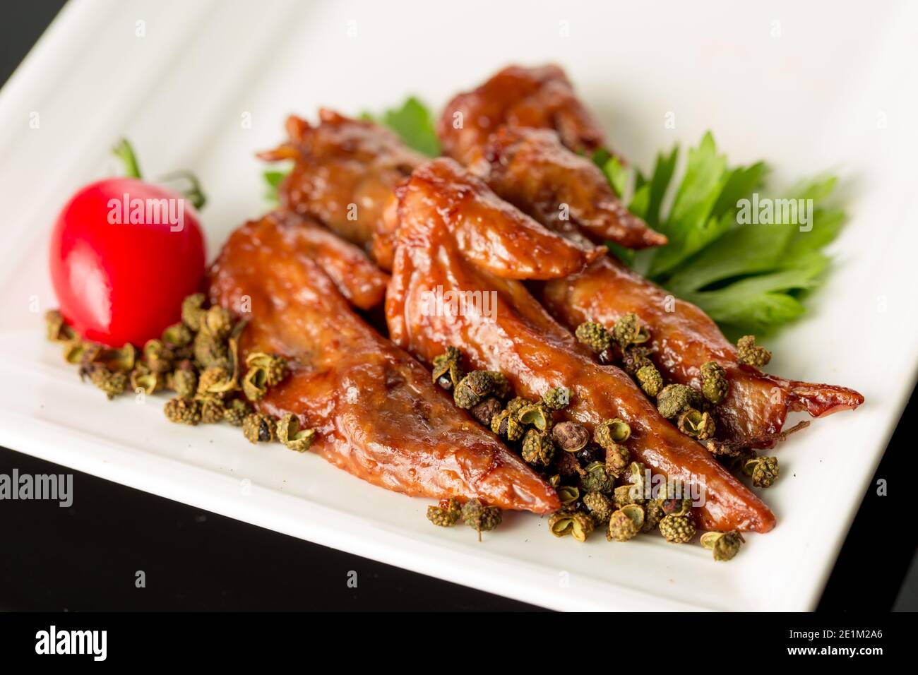 Braised duck wings, Chinese cuisine Stock Photo Alamy