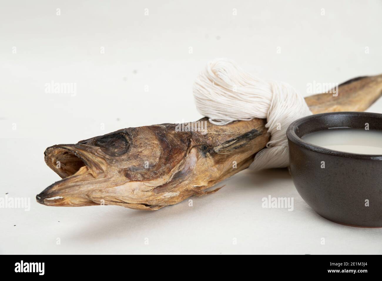 Korean dried fish pollack, Hwangtae Stock Photo Alamy