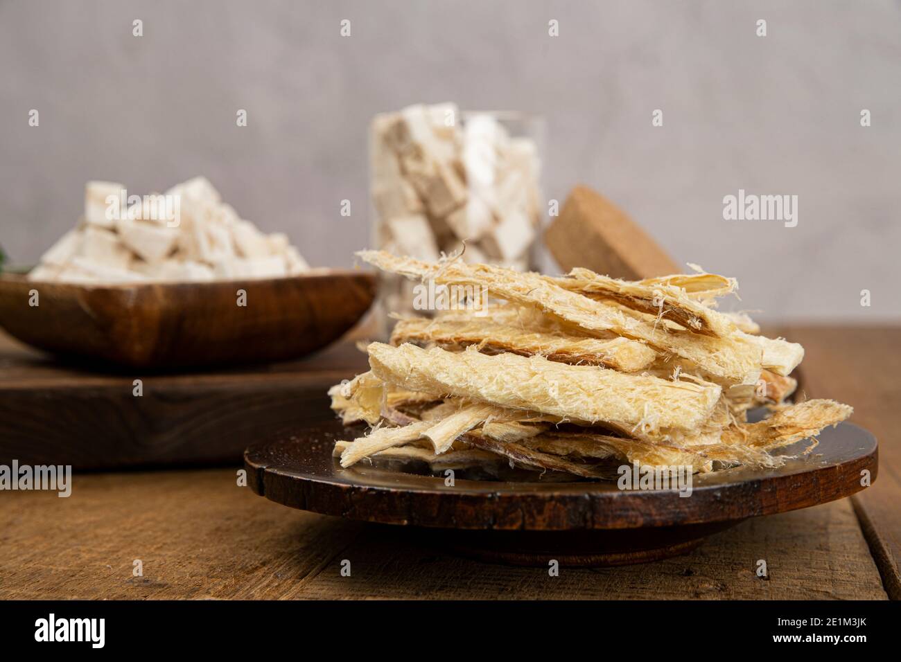 Korean dried fish pollack, Hwangtae Stock Photo Alamy