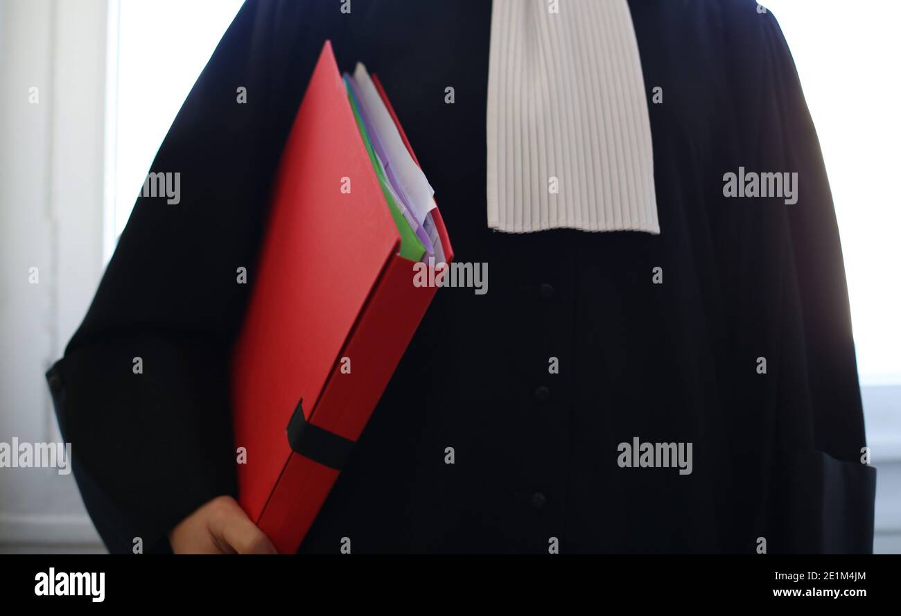 French woman lawyer closeup Law concept Stock Photo Alamy
