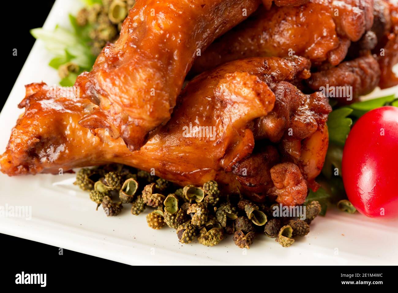 Braised chicken wings, Chinese cuisine Stock Photo Alamy