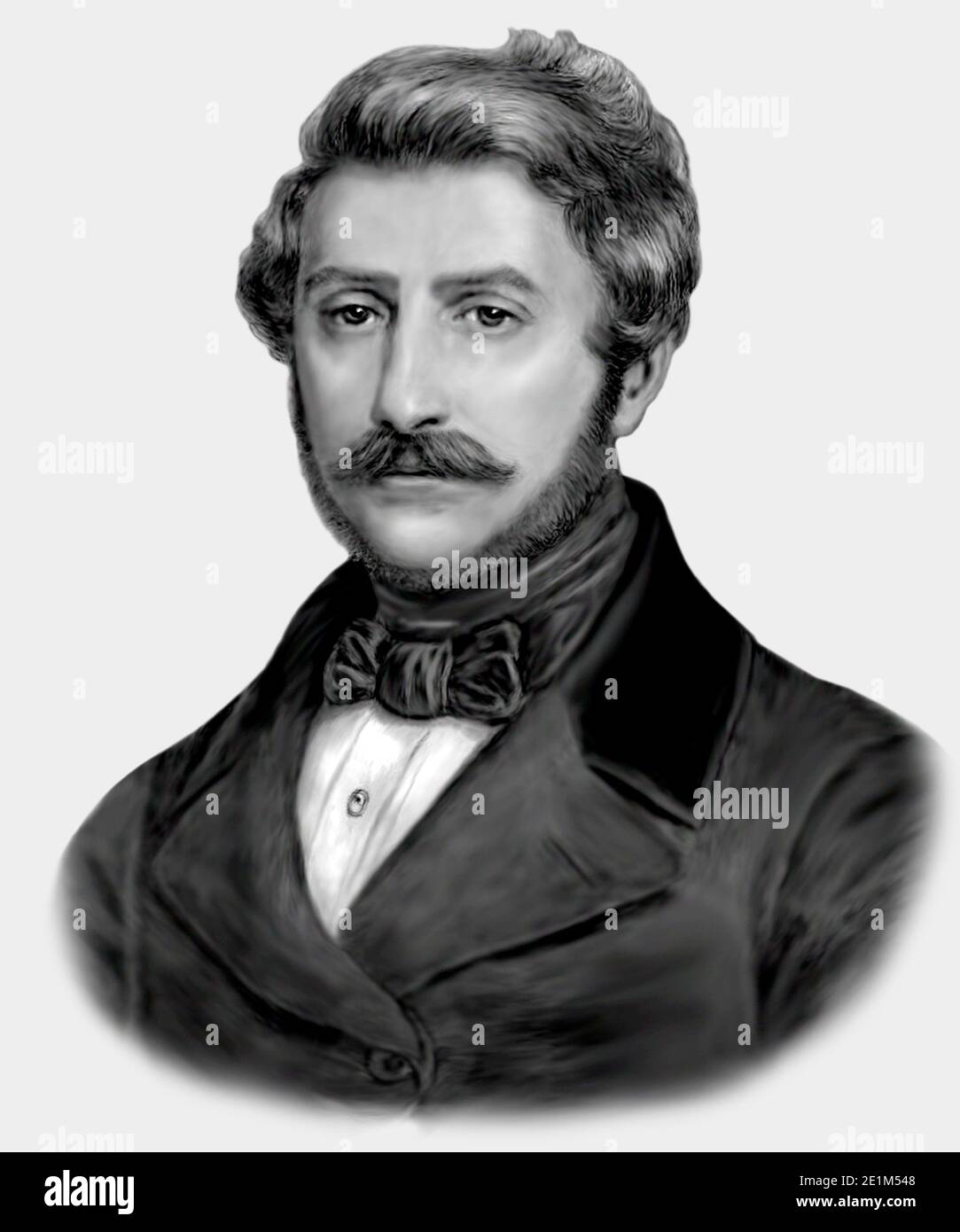 Gaetano Donizetti 17971848 Italian Composer Stock Photo Alamy