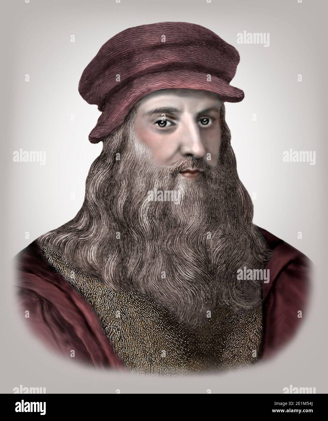 Leonardo da Vinci 1452-1519 Italian Painter Sculptor Architect Engineer Stock Photo
