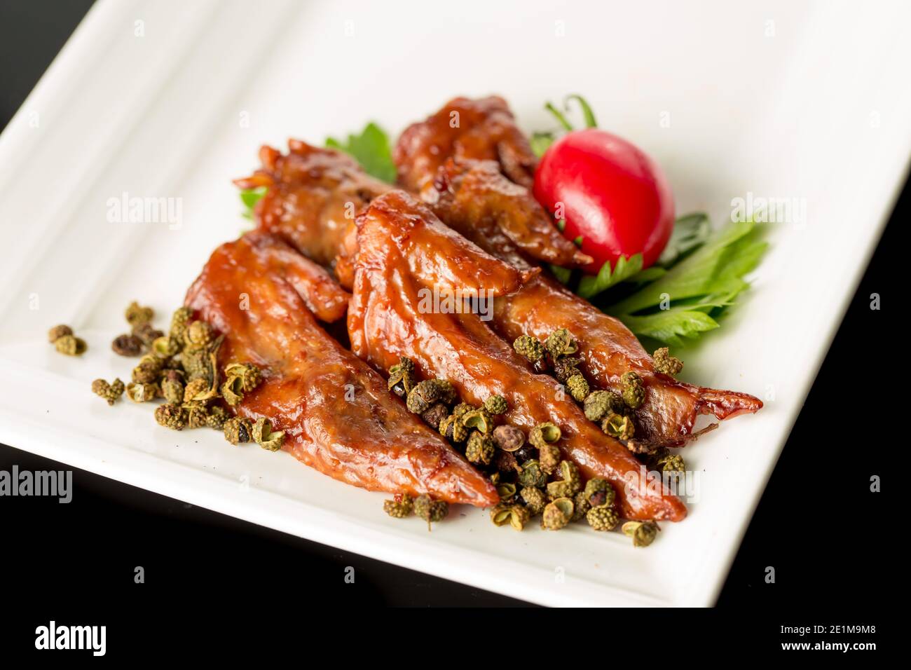 Braised duck wings, Chinese cuisine Stock Photo Alamy