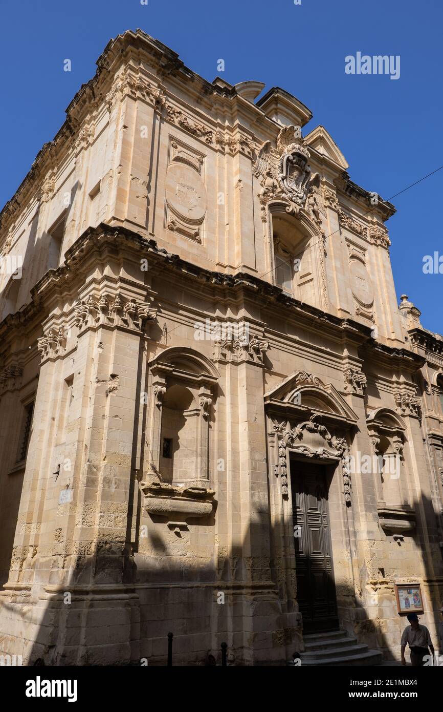 Church of St James in Valletta city, Malta, Baroque Roman Catholic