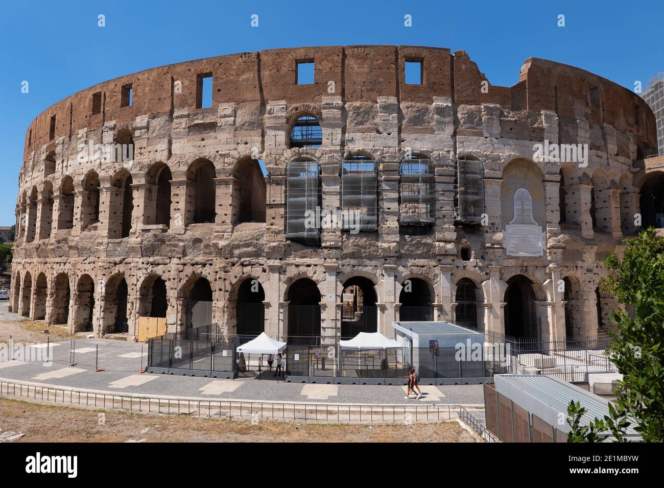 Colosseum in Rome, Italy, ancient Flavian Amphitheatre Stock Photo - Alamy