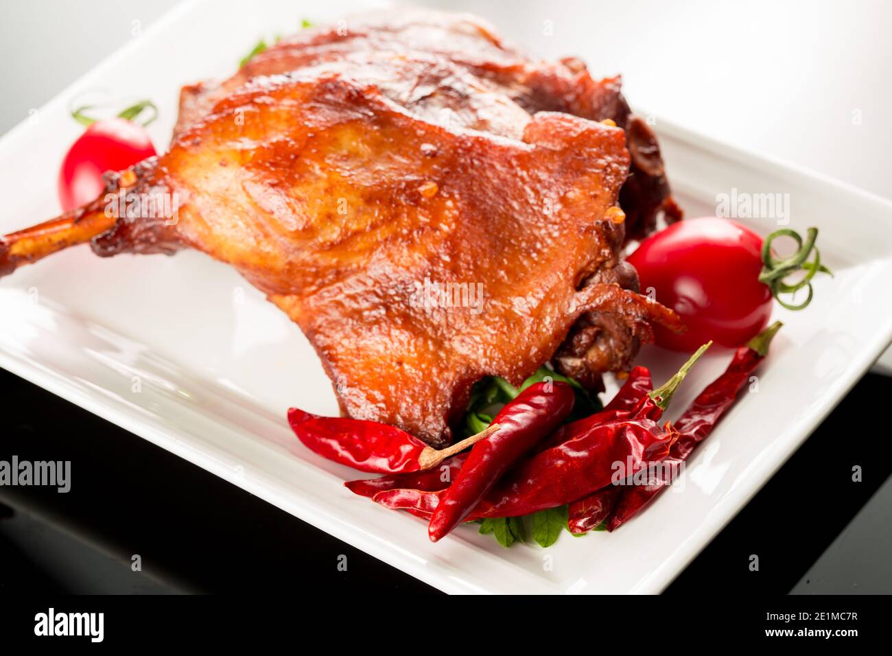 Braised duck legs, Chinese cuisine Stock Photo Alamy