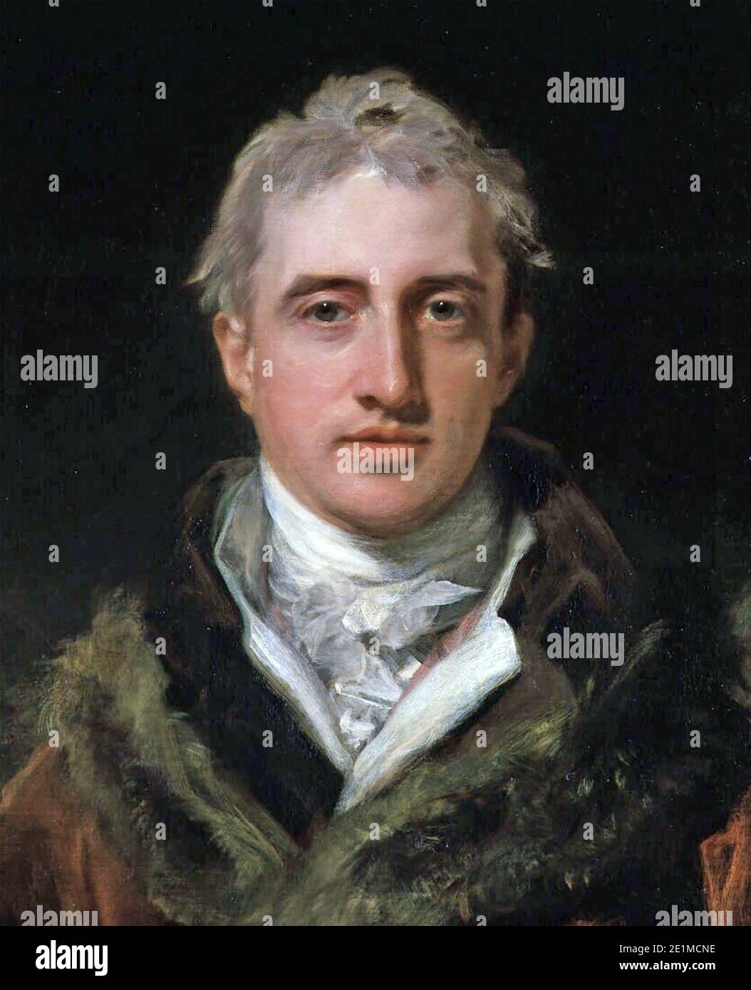 ROBERT STEWART, Lord  Castlereagh (1769-1822) Anglo-Irish politician, about 1810. Stock Photo