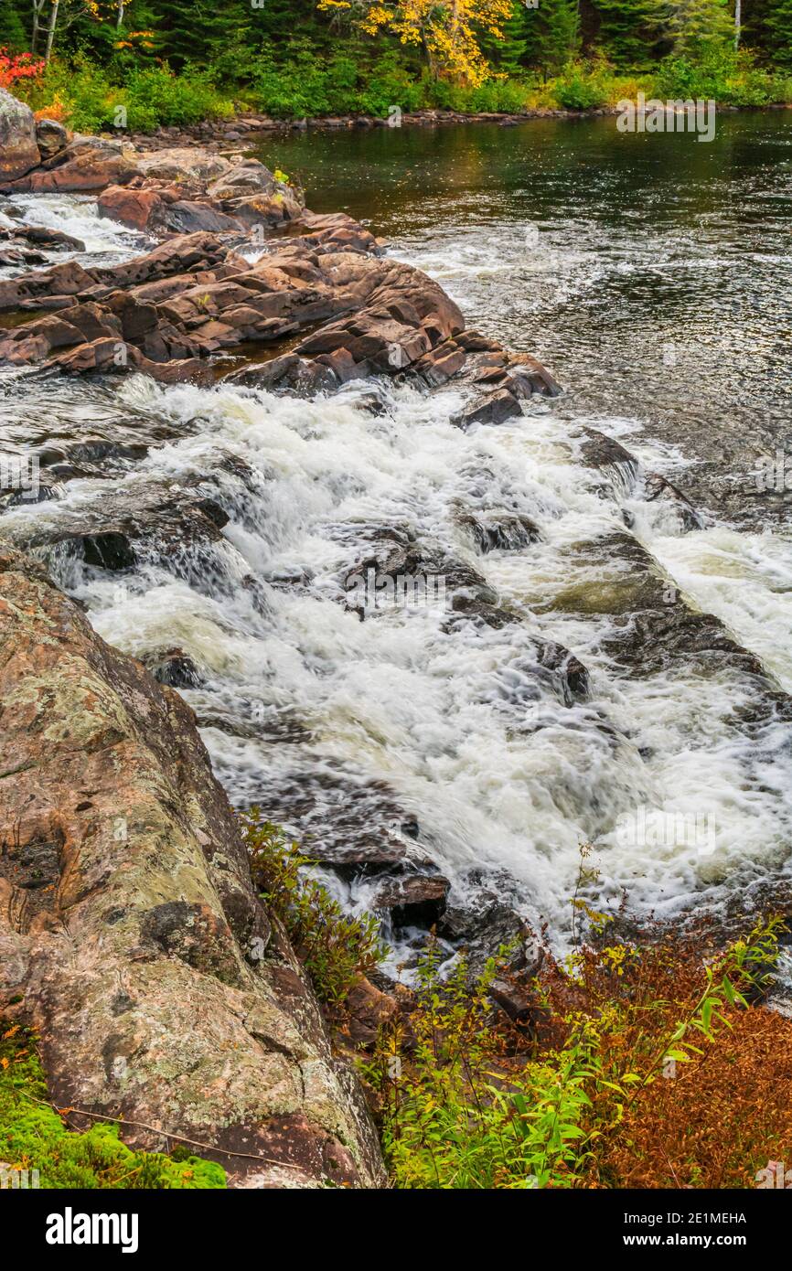 Marsh Falls Oxtongue River Muskoka County Dwight Ontario Canada Stock