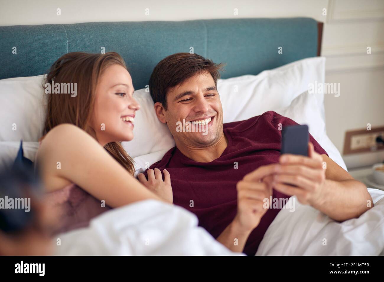 Joyful man woman spending hi-res stock photography and images - Alamy
