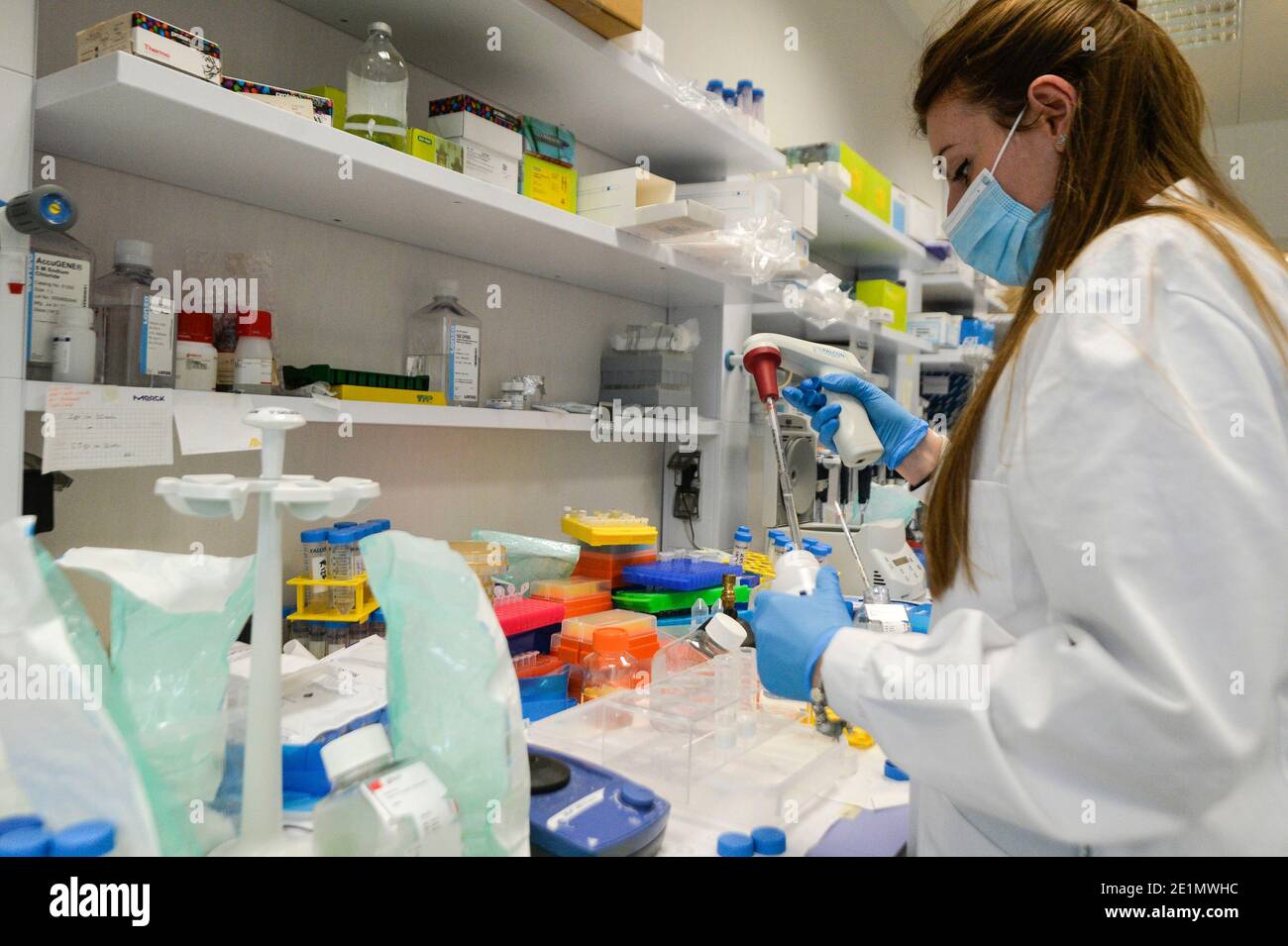 Rome Italy 08th Jan 21 Castel Romano The Reithera Laboratories Where Phase Two Of The Anti Covid Grad Vaccine Is Being Tested Cov2 An Entirely Italian Project Editorial Usage Only Credit