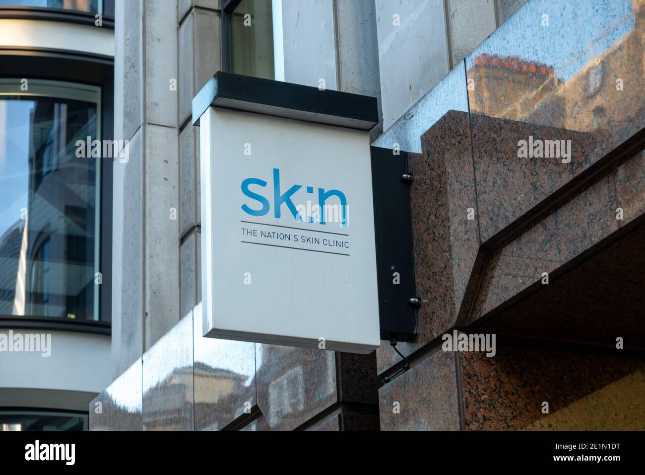 London- Skin Clinic, a British chain of cosmetic skin treatment retailer Stock Photo