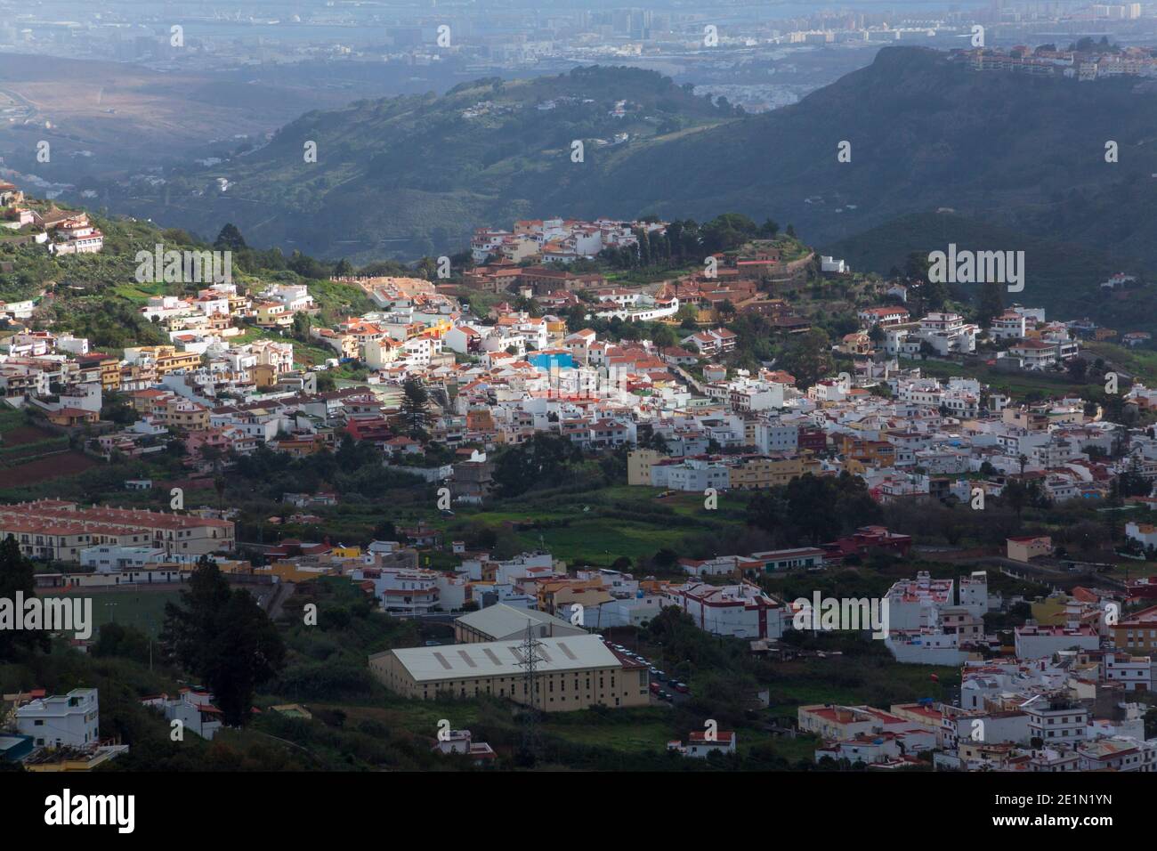 Landscape of the municipality of Teror Stock Photo