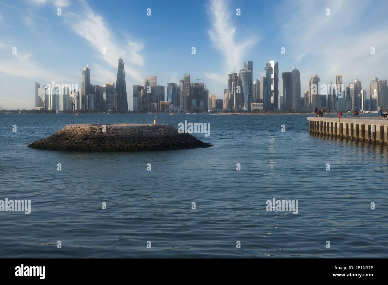 Doha corniche sunset view showing hi-res stock photography and images ...