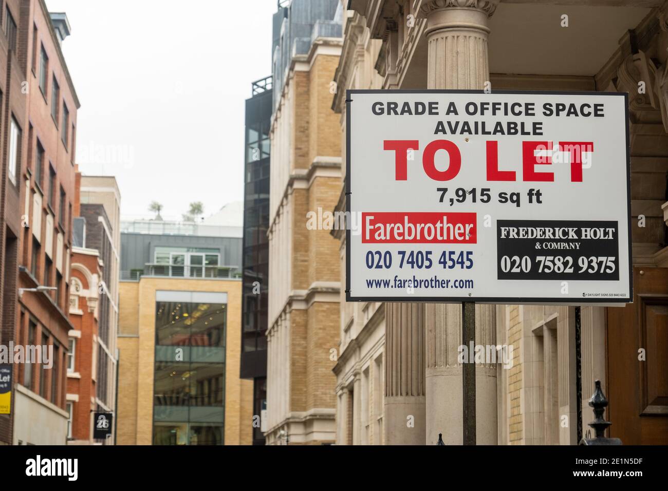 Office space let advertising board hires stock photography and images