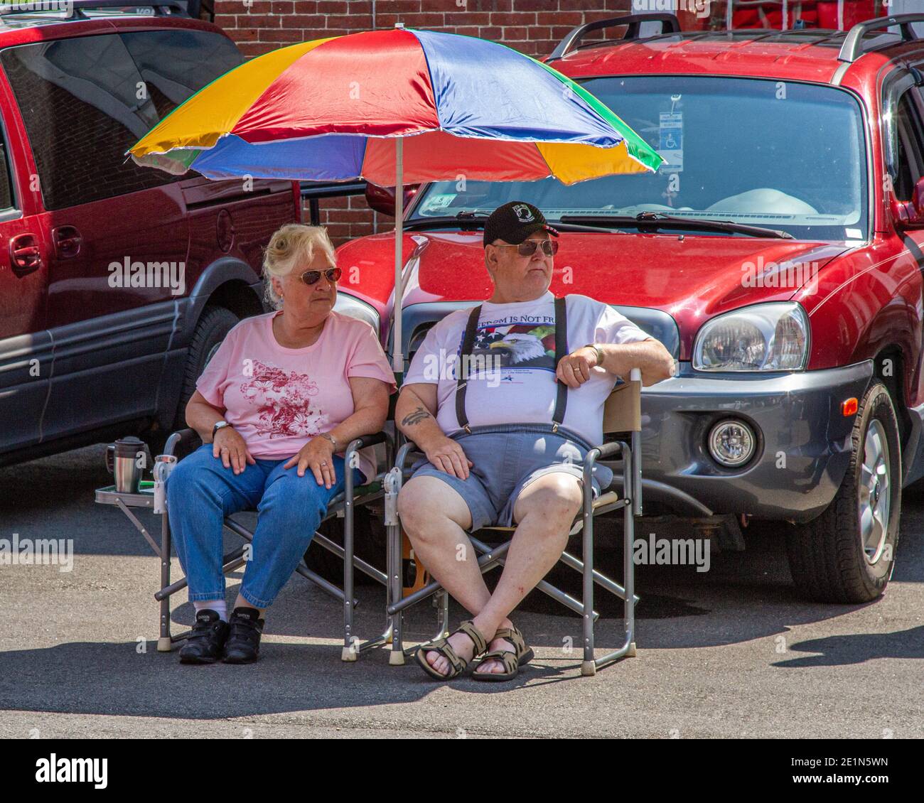 The Fourth of July parade in the small rural town of Petersham