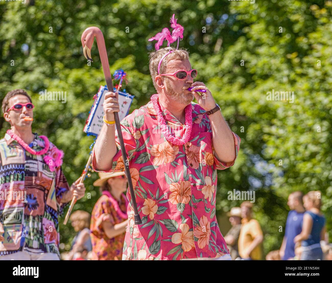 The Fourth of July parade in the small rural town of Petersham
