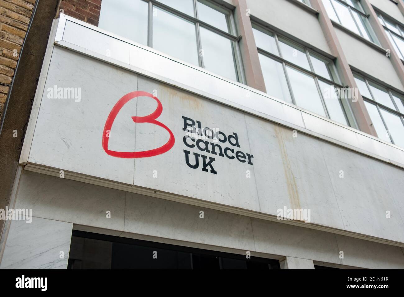 London- Blood Cancer UK, a UK based charity researching blood cancers Stock Photo