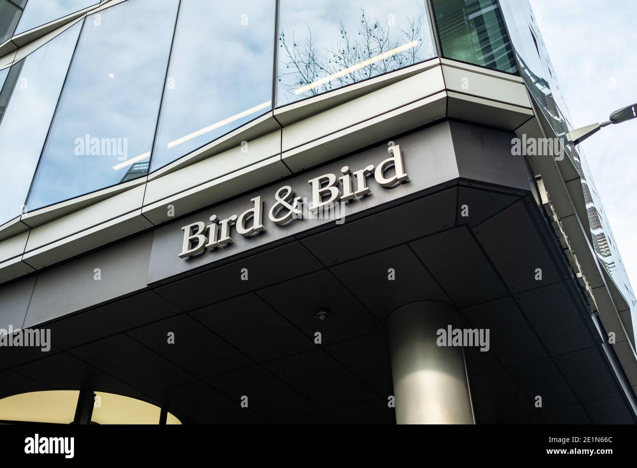 London- Bird & Bird office building on New Fetter Lane, Holborn- international law firm Stock Photo