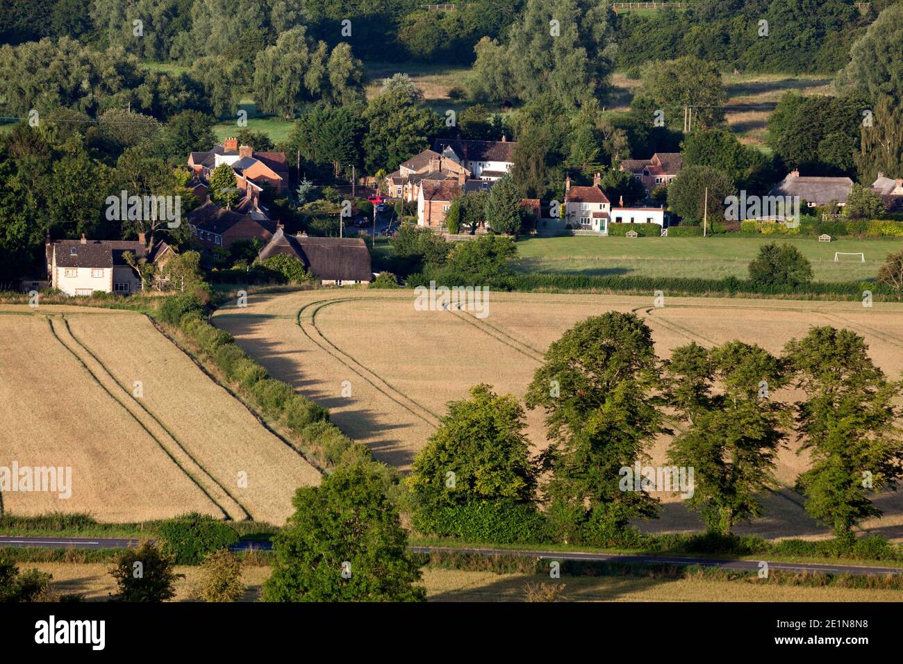 The village of Norton Bavant, near Warminster in Wiltshire. Stock Photo