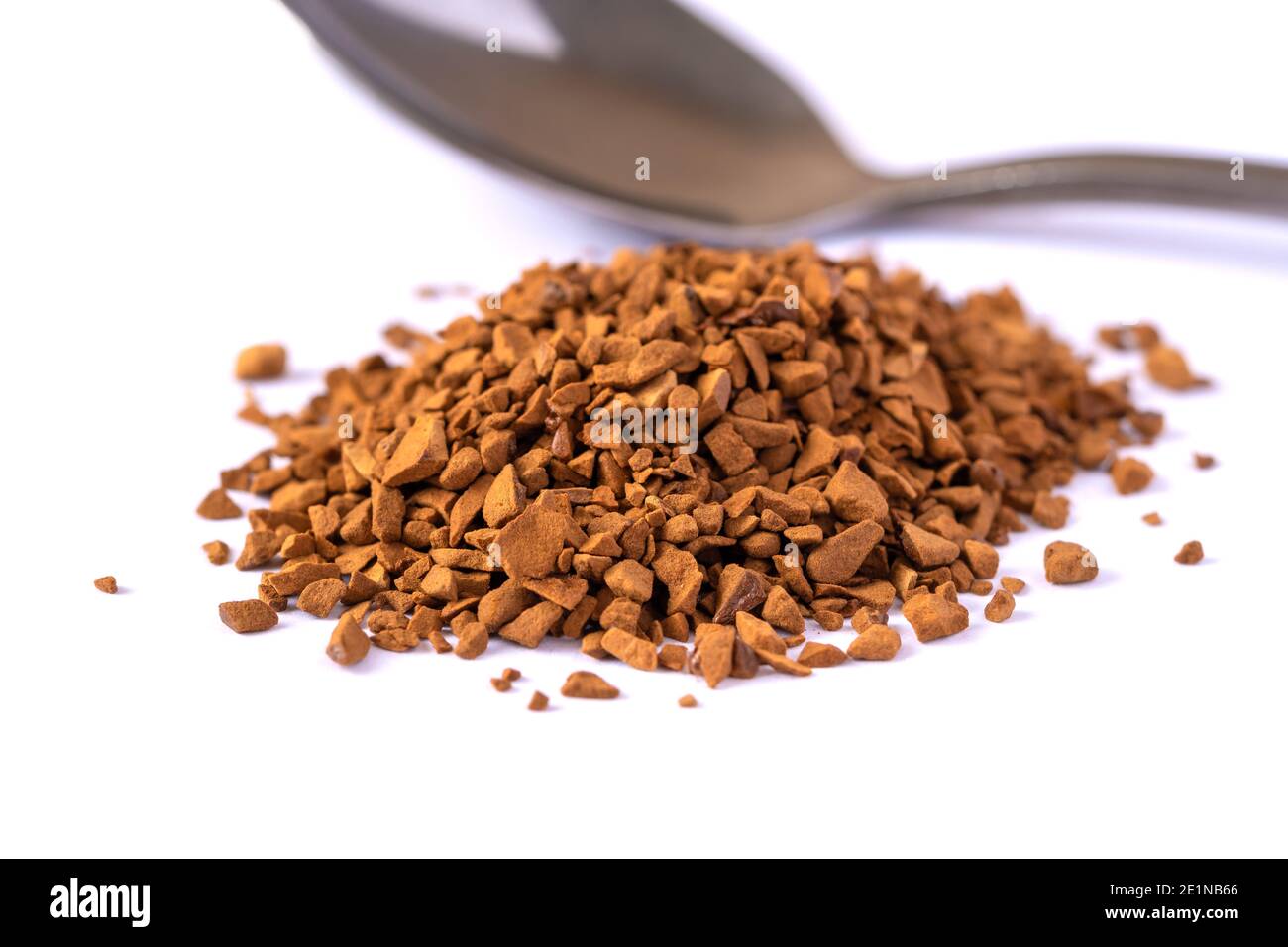 A bunch of natural soluble freeze dried coffee, granules Stock Photo