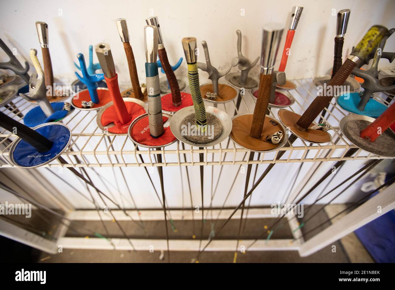 Swords for fencing and sword fighting Stock Photo Alamy